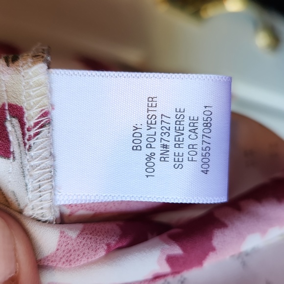 Candie's Long-Sleeved Blouse Size S Color Pink/White/Green - Picture 3 of 8